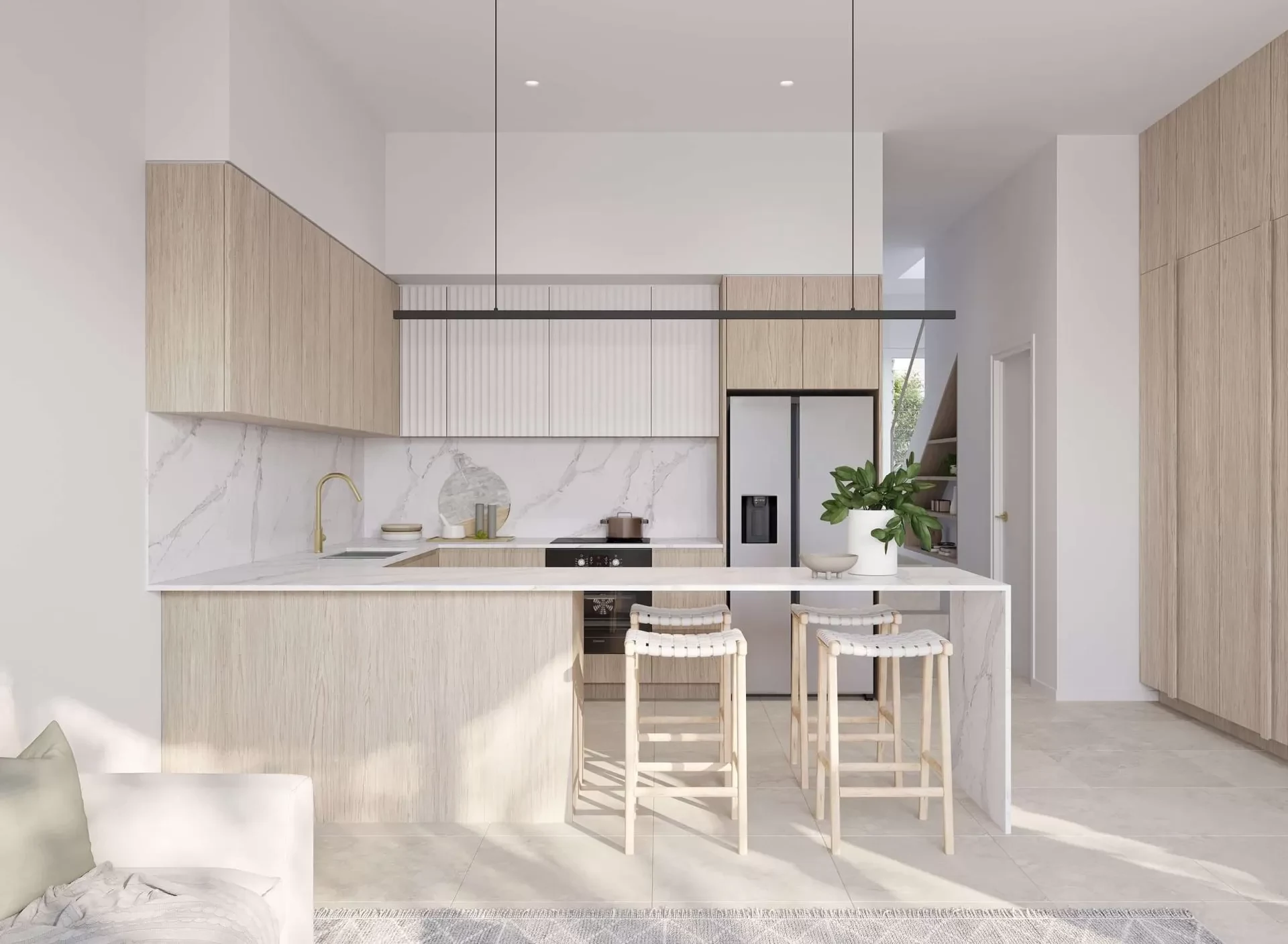 JURA Apartments, Noosaville – kitchen joinery and stone benchtop – SR Joint Sealer