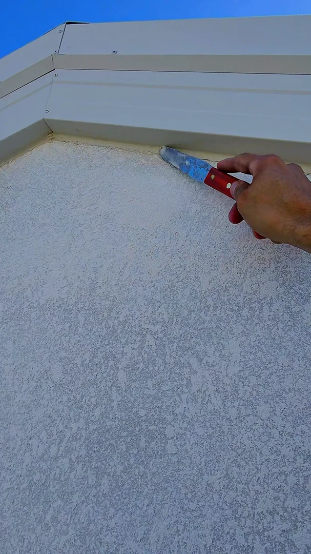 Precision tooling knife finishing an expansion joint – SR Joint Sealer